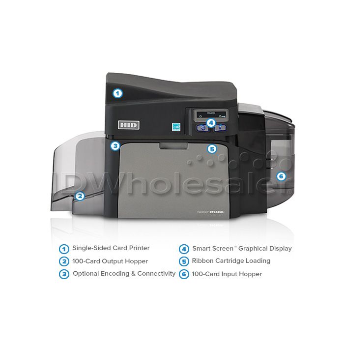 Fargo 52600 DTC4250e ID Card System with Supplies - Single-Sided