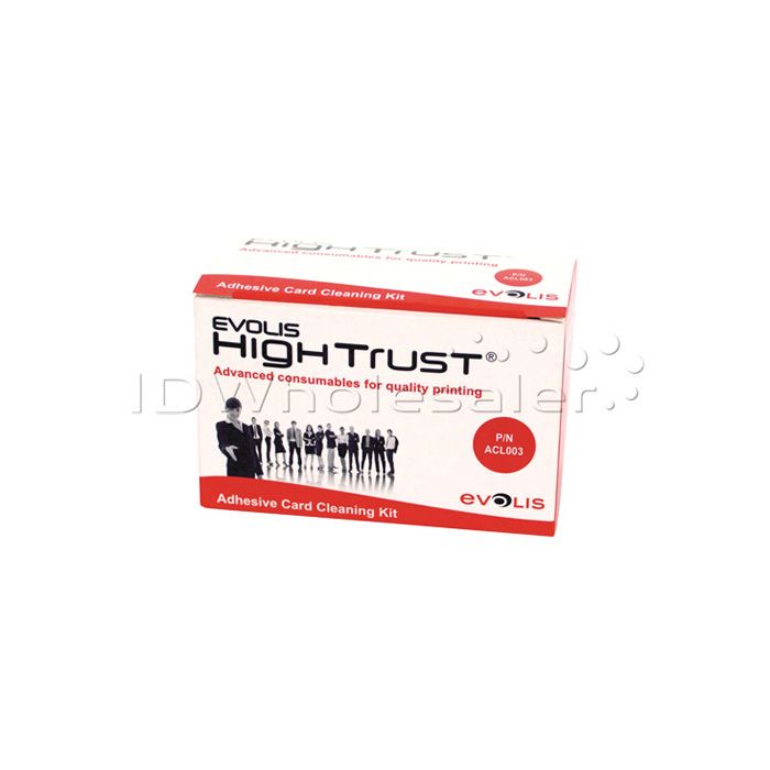 Evolis ACL003 Adhesive Cleaning Cards - Qty. 50