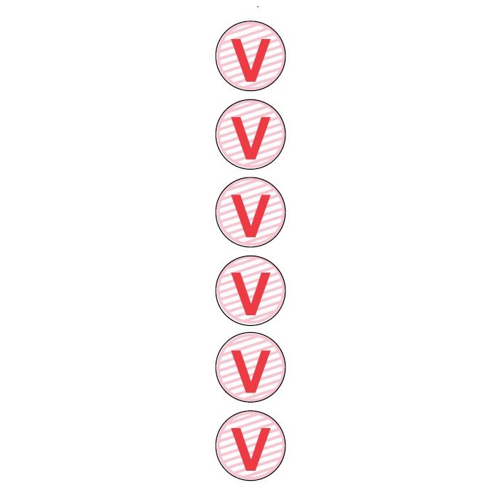 DOT-Expiring Stickers with Red "V" 0