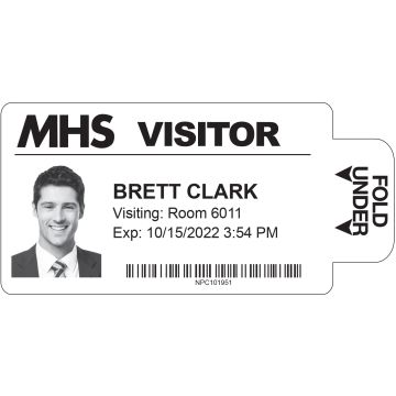 Thermal Printable TAB-Expiring Badge for Brother Printers, 3" - One Day 