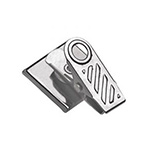 Shop 1'' Adhesive 1-Hole Ribbed Badge Clip