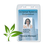 Earth-Friendly Vertical Clear Vinyl Badge Holder Shop Earth-Friendly Vertical Clear Vinyl Badge Holder