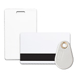 Keri Standard Light Prox Card, Multi-Tech Prox Card w/ Mag Stripe & Prox Key Tag Keri NXT-C Standard Light Proximity Card, MT-26XM Multi-Tech Proximity Card w/ Mag Stripe & PKT-10X Proximity Key Tag
